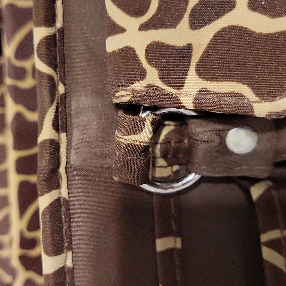 Brown Giraffe Print Craft Organizing Bag - Picture 13 of 13